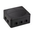 Wiska 1210 Combi Empty Enclosure Black 160 x 140 x 81mm 10101460 - angled view