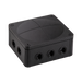 Wiska 1210 Combi Empty Enclosure Black 160 x 140 x 81mm 10101460 - angled view