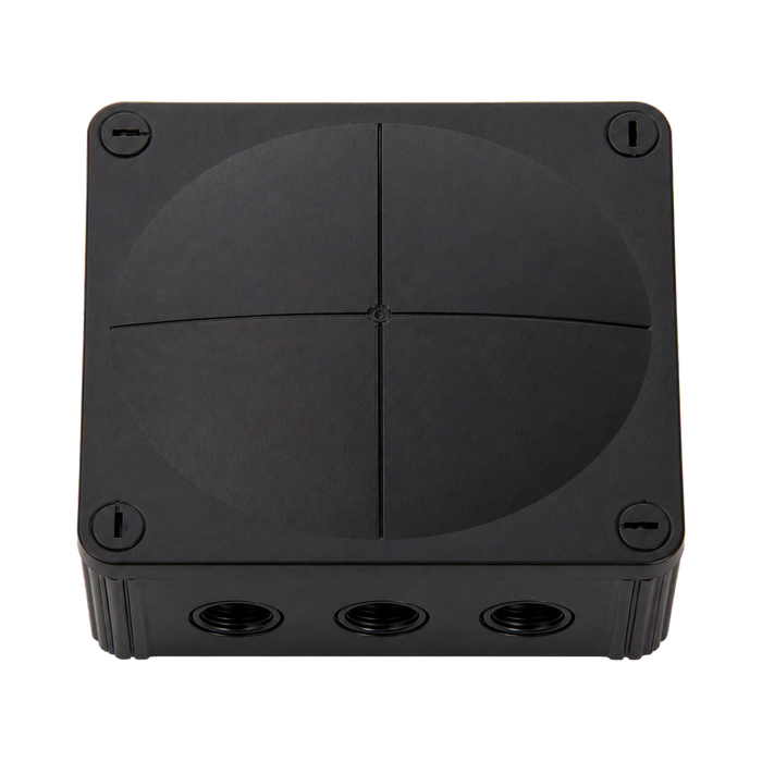Wiska 1210 Combi Empty Enclosure Black 160 x 140 x 81mm 10101460 - above view