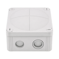 Wiska 407 Combi Empty Enclosure Grey 95 x 95 x 60mm 10105595 - front view