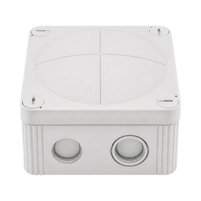 Wiska 407 Combi Empty Enclosure Grey 95 x 95 x 60mm 10105595 - front view