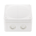Wiska 407 Combi Empty Enclosure White 95 x 95 x 60mm 10105598 - front view