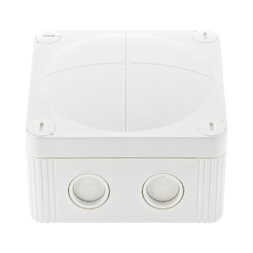 Wiska 407 Combi Empty Enclosure White 95 x 95 x 60mm 10105598 - front view