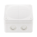 Wiska 407 Combi Empty Enclosure White 95 x 95 x 60mm 10105598 - front view