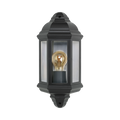 Bell Lighting Retro Vintage Black Half Outdoor Wall Lantern 10360