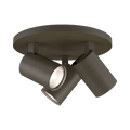 Astro Ascoli Triple Round Painted Ceiling Light Bronze 1286005