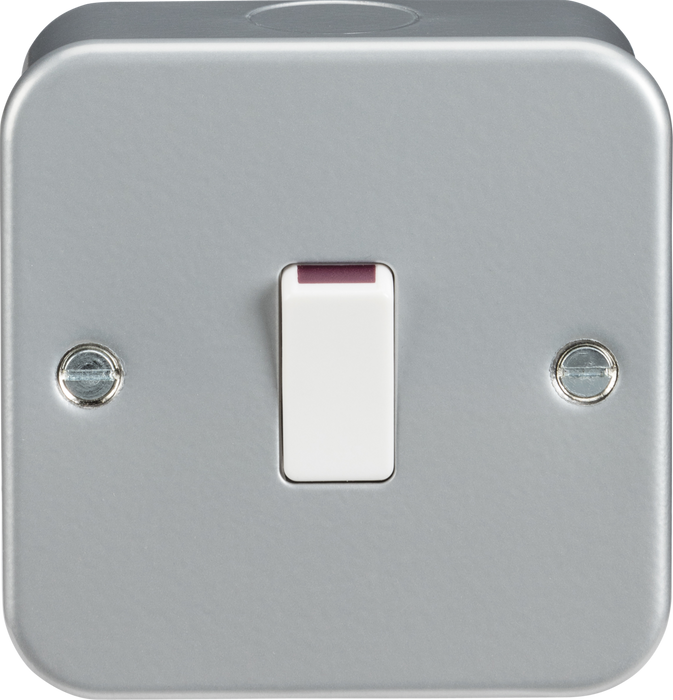 Knightsbridge 1G DP Switch Metal Clad, Grey M8341