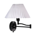 Nordlux Break Wall Light, Black White Shade 19861003