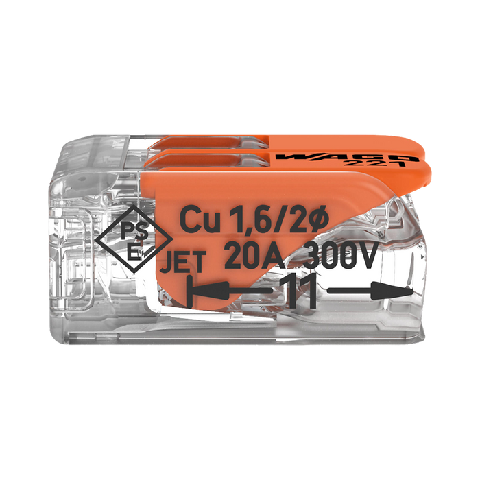 WAGO 221-412 connector – side view
