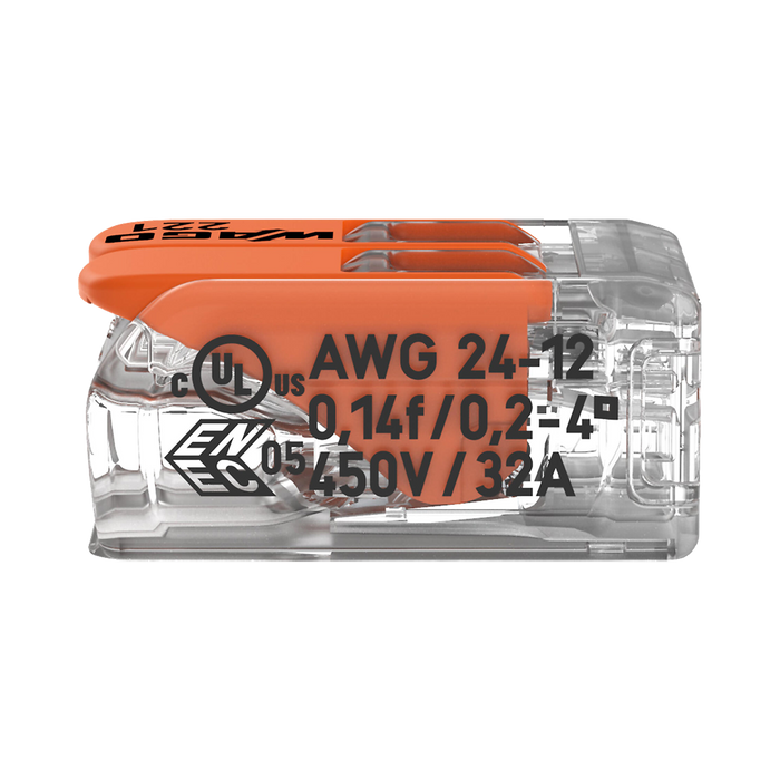 WAGO 221-412 connector – opposite side