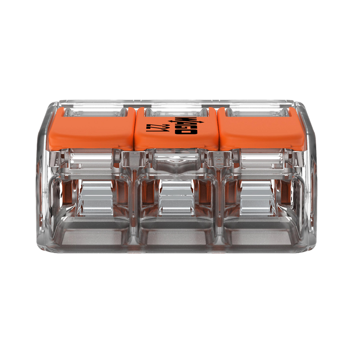 WAGO 221-413 connector – front view