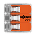 WAGO 221-413 connector – top view