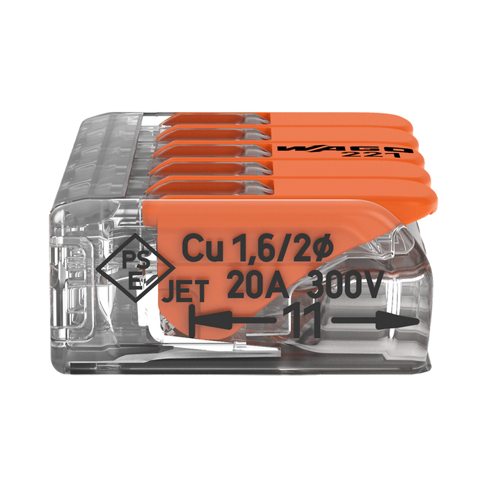WAGO 221-415 connector – side view