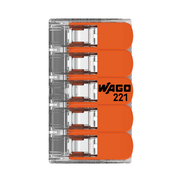 WAGO 221-415 connector – top view