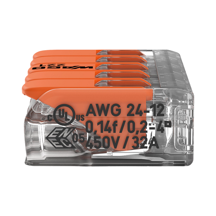 WAGO 221-415 connector – opposite side