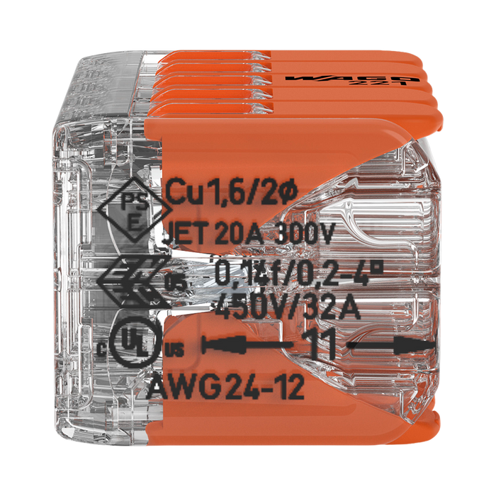 WAGO 221-420 connector – side view