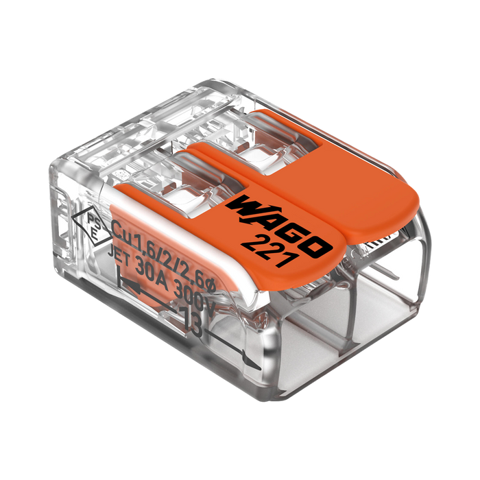 WAGO 221-612 connector – angled view