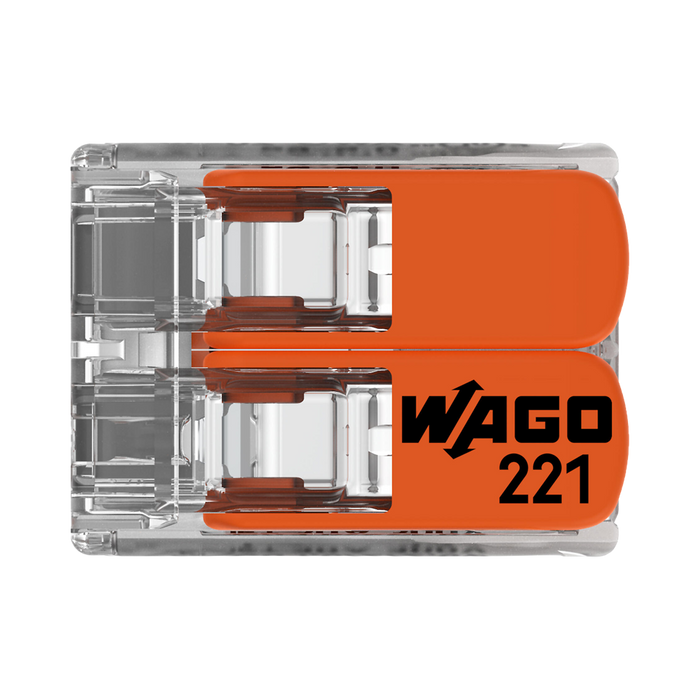 WAGO 221-612 connector – top view