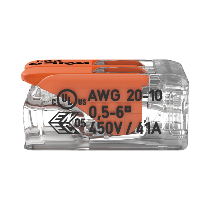 WAGO 221-612 connector – opposite side