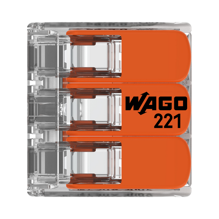 WAGO 221-613 connector – top view