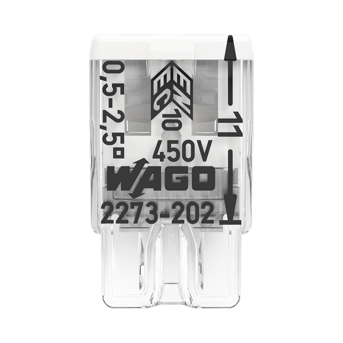 WAGO 2273-202 push-wire connector – product markings