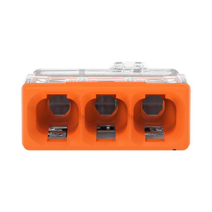 WAGO 2273-203 push-wire connector – front view