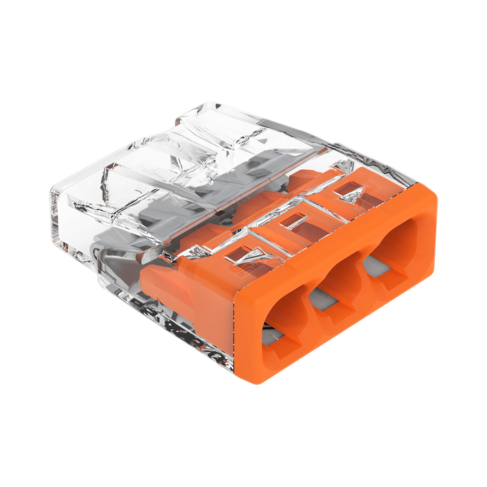 WAGO 2273-203 push-wire connector – angled view