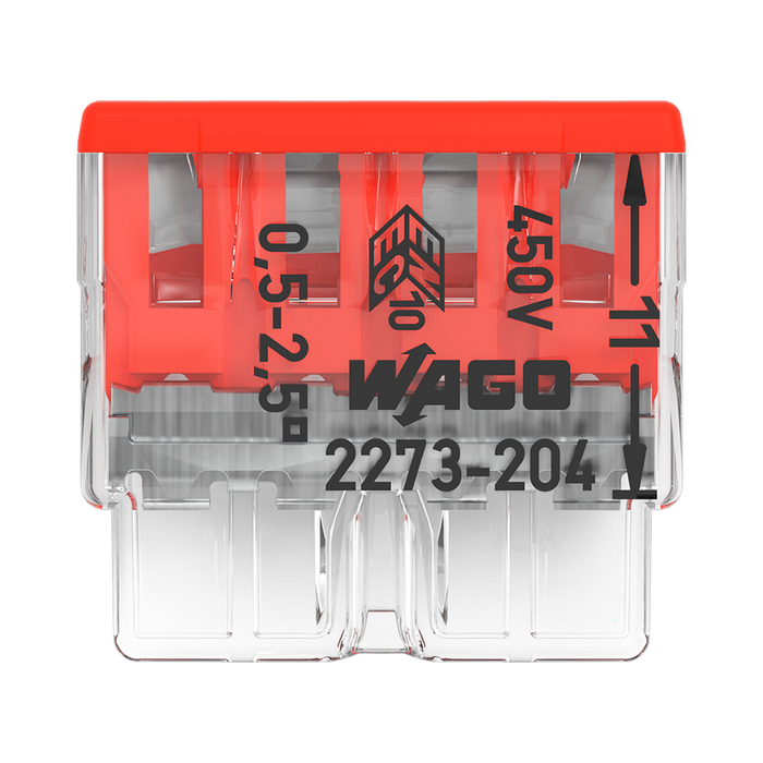 WAGO 2273-204 push-wire connector – product markings