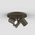 Astro Ascoli Triple Round Painted Ceiling Light Bronze 1286005