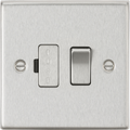 Knightsbridge Raised Plate Brushed Chrome 13A Fused Spur CS63BC