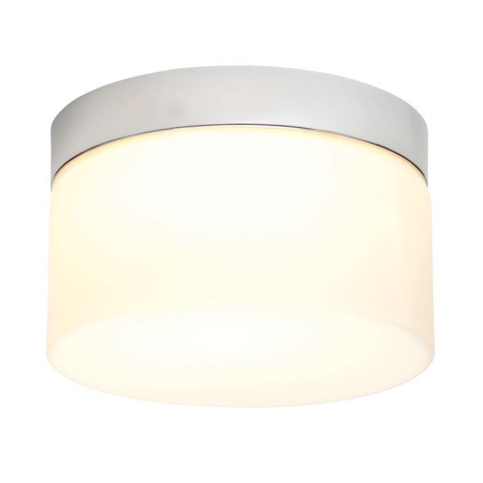 Saxby Lighting Chrome Effect Plate & Matt Opal Duplex Glass 34198