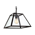 Firstlight Kew 1 Light Pendant Black 3439BK