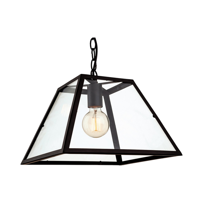 Firstlight Kew 1 Light Pendant Black 3439BK