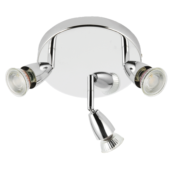 Saxby Lighting Amalfi Round Triple Spotlight 43279