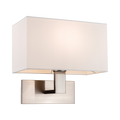 Firstlight Raffles Single Wall Light Brushed Steel 4939BSCR