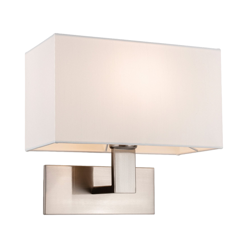 Firstlight Raffles Single Wall Light Brushed Steel 4939BSCR