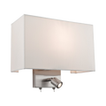 Firstlight Fargo 2 Light Wall Brushed Steel 4942BS