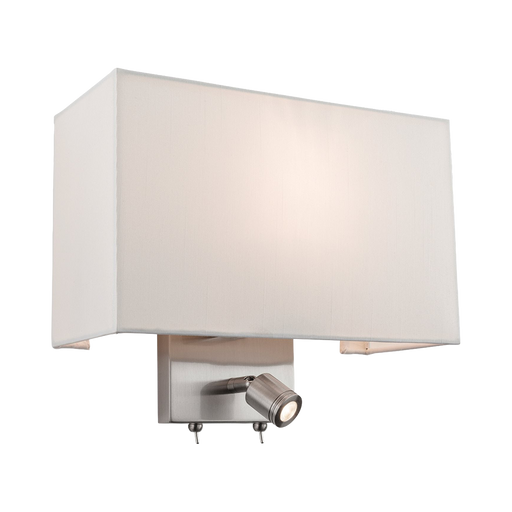 Firstlight Fargo 2 Light Wall Brushed Steel 4942BS