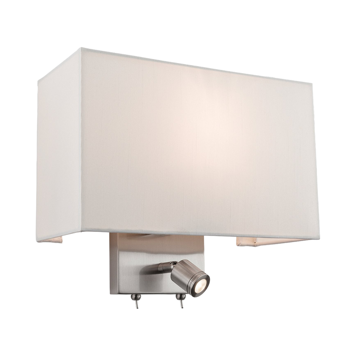 Firstlight Fargo 2 Light Wall Brushed Steel 4942BS
