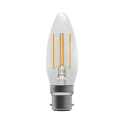 LED 4.5W Filament Clear Candle Non-Dimmable Lamp - BC (B22) product image