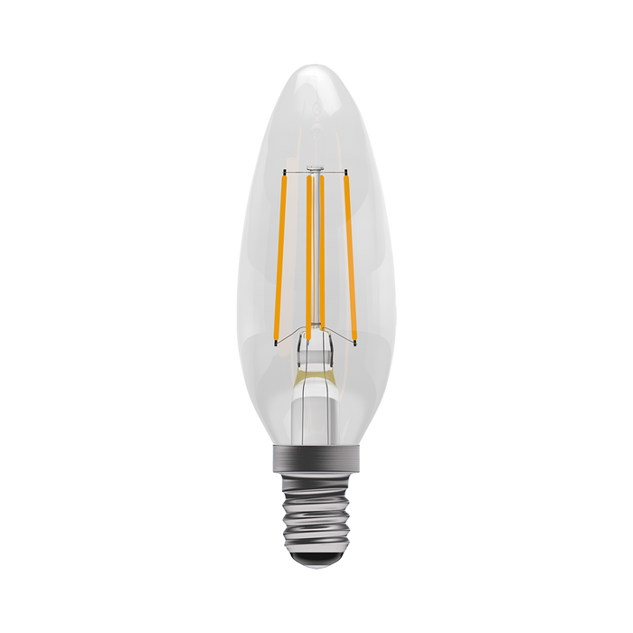 LED 4.5W Filament Clear Candle Non-Dimmable Lamp - SES (E14) product image