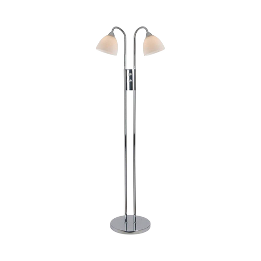 Nordlux Ray Dim Chrome Double Floor Lamp 72224033