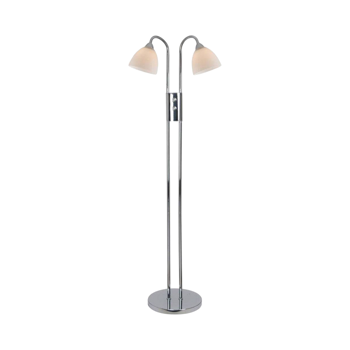 Nordlux Ray Dim Chrome Double Floor Lamp 72224033