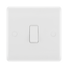 BG White Moulded 1G 1W Light Switch 811 available from RS Electrical Supplies