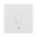 BG White Moulded Retractive Bell Push Switch 814 available from RS Electrical Supplies