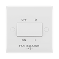 BG White Moulded Fan Isolator Switch 815 available from RS Electrical Supplies