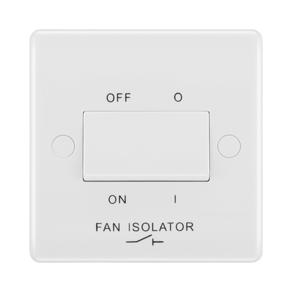 BG White Moulded Fan Isolator Switch 815