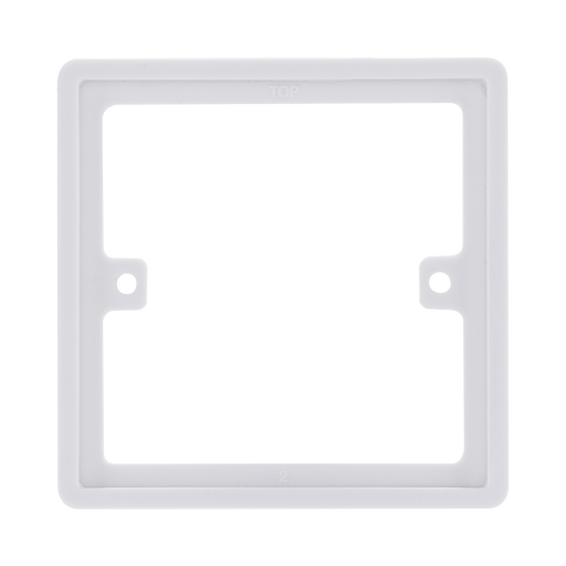 BG White Moulded 1G Spacer Plate 817 available from RS Electrical Supplies