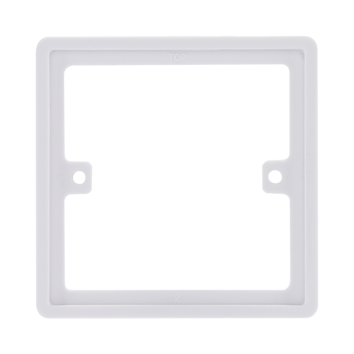 BG White Moulded 1G Spacer Plate 817 available from RS Electrical Supplies
