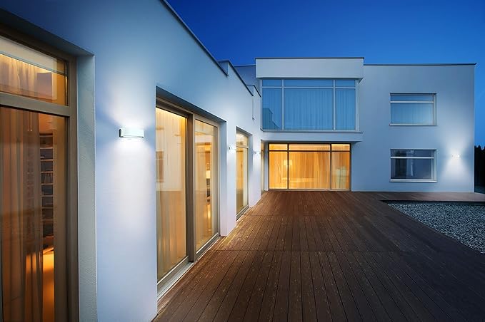 Steinel LED Outdoor Wall Light, Silver LN 710 LED